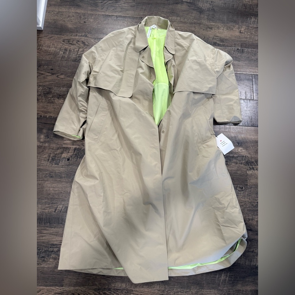 Lululemon Oversized Tie Waist Trench Coat size 12 NWT